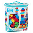 Mattel Mega Bloks Sac de 60 Blocs Bleu – 1A+