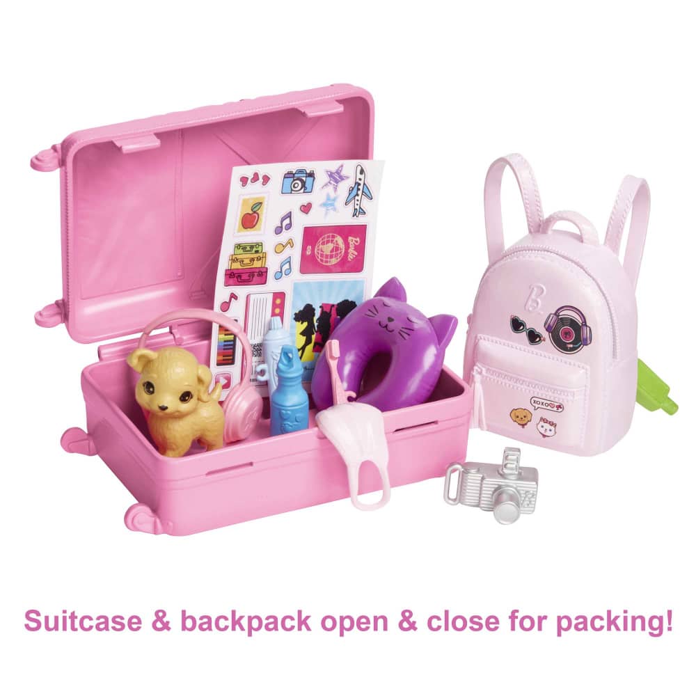 Mattel Barbie Coffret Voyage Malibu avec Chiot – 3A+