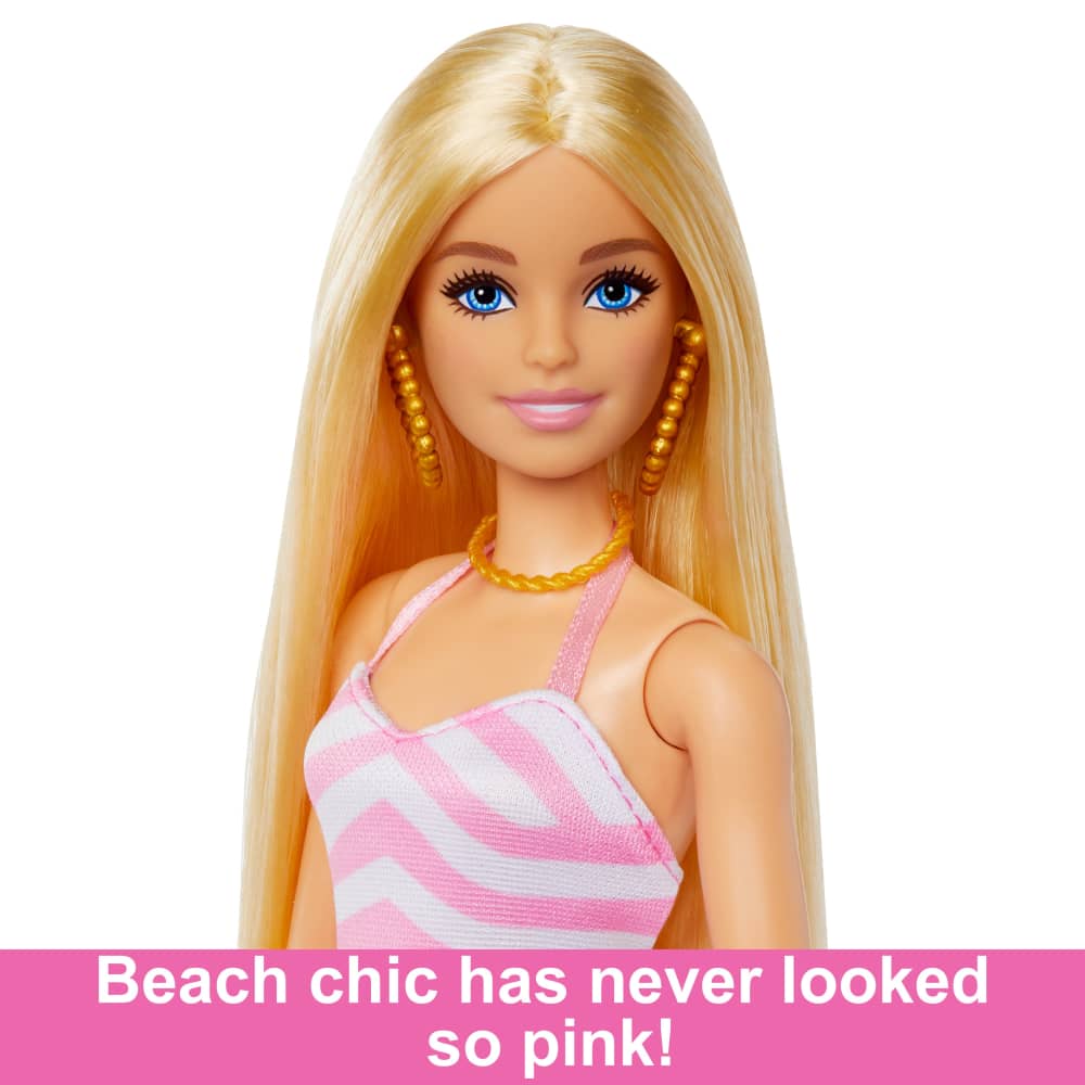 Mattel Barbie à la Plage Poupée et Accessoires – 3A+