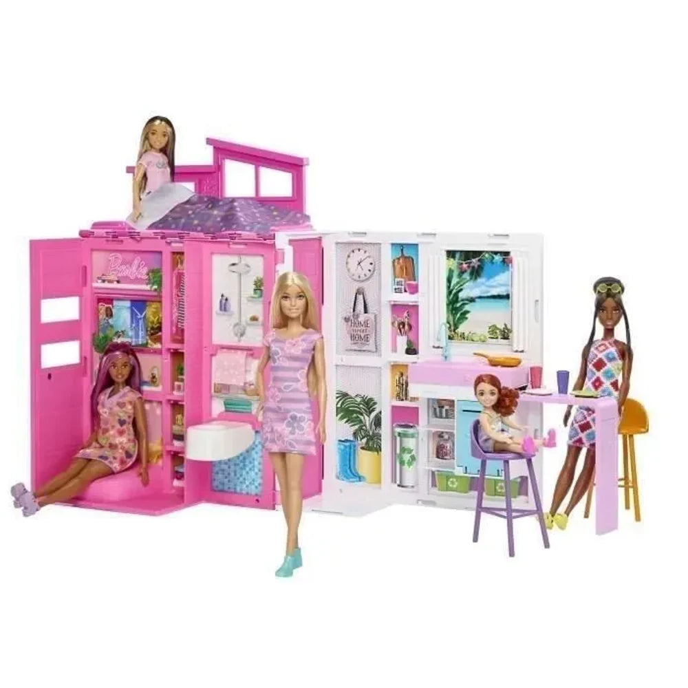 Mattel Barbie Maison de Vacances à Emporter avec Poupée – 3A+