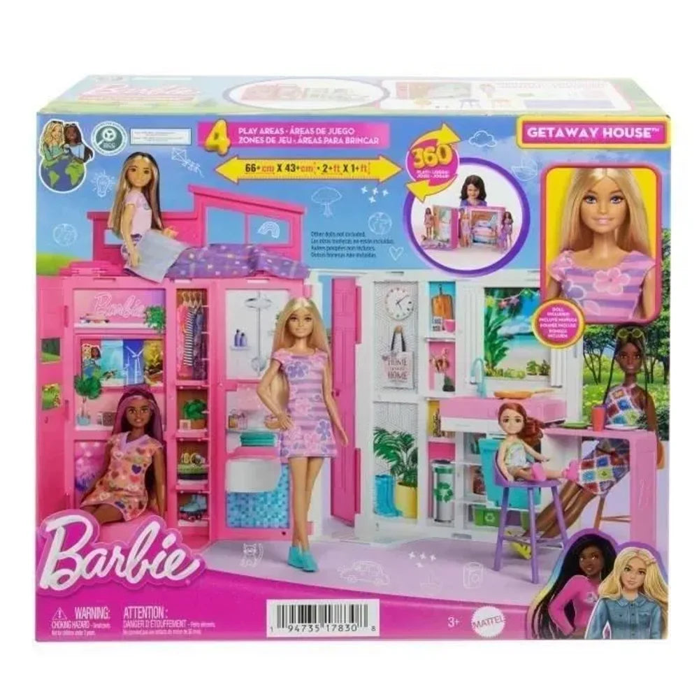 Mattel Barbie Maison de Vacances à Emporter avec Poupée – 3A+
