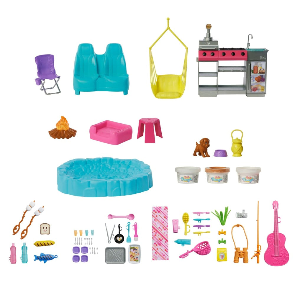 Mattel Barbie Camping-Car de Rêve 60+ Accessoires – 3A+