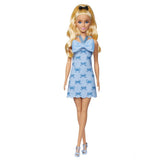 Mattel Barbie Fashionistas Poupée Robe Dos Nu Bleue à Nœuds – 3A+