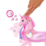 Mattel Barbie Sparkle Lights Licorne Interactive Lumières et Sons – 3A+