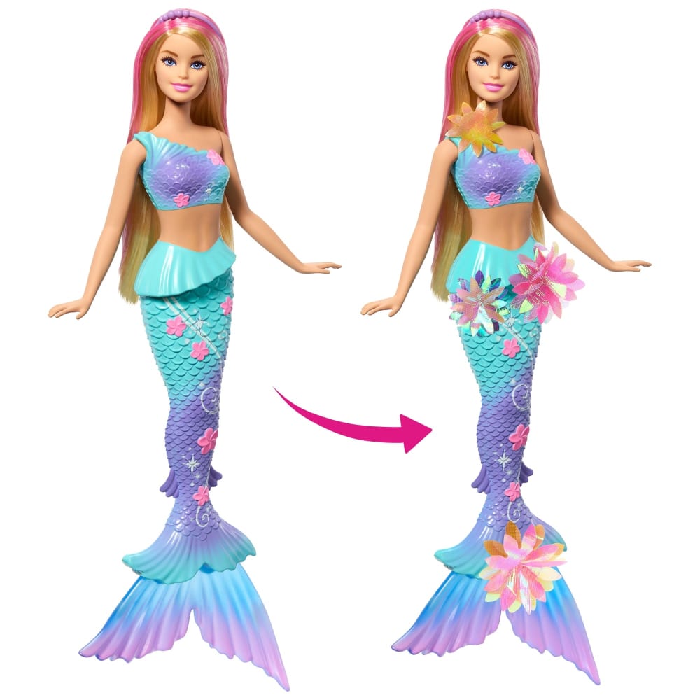 Mattel Barbie Dreamtopia Sirène Fleur Magique Cheveux Blonds – 3A+