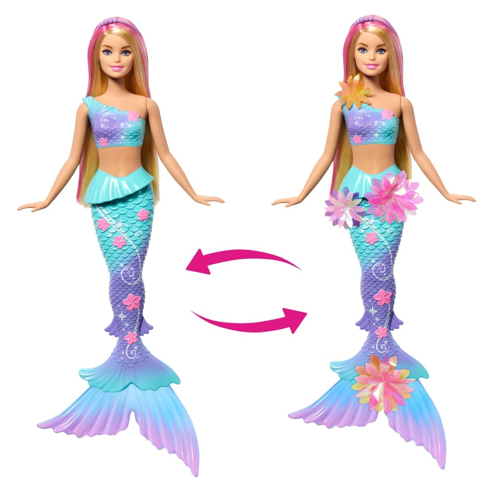 Mattel Barbie Dreamtopia Sirène Fleur Magique Cheveux Blonds – 3A+