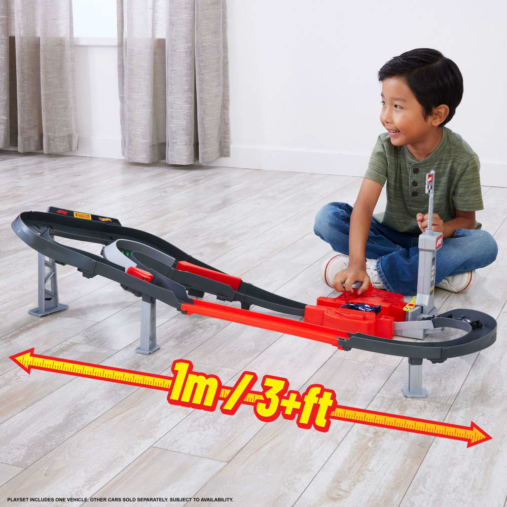 Mattel Hot Wheels Racing Circuit Course F1 Sprint avec 3 Voitures – 4A+