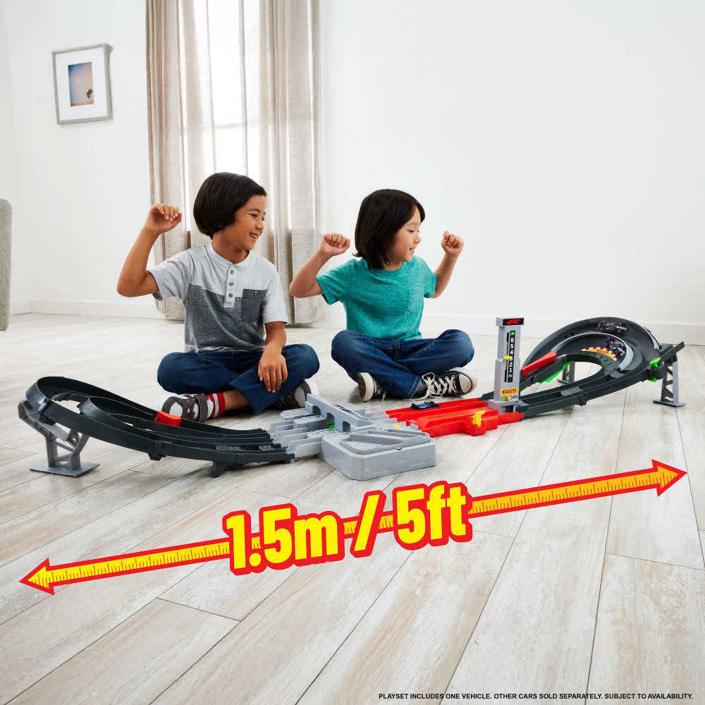 Mattel Hot Wheels Racing Circuit Grand Prix F1 avec 3 Voitures – 5A+
