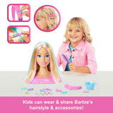 Mattel Barbie Tête à Coiffer Blonde avec Accessoires – 3A+