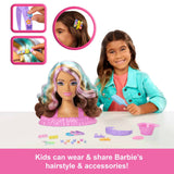 Mattel Barbie Tête à Coiffer Color Reveal Cheveux Bruns – 3A+