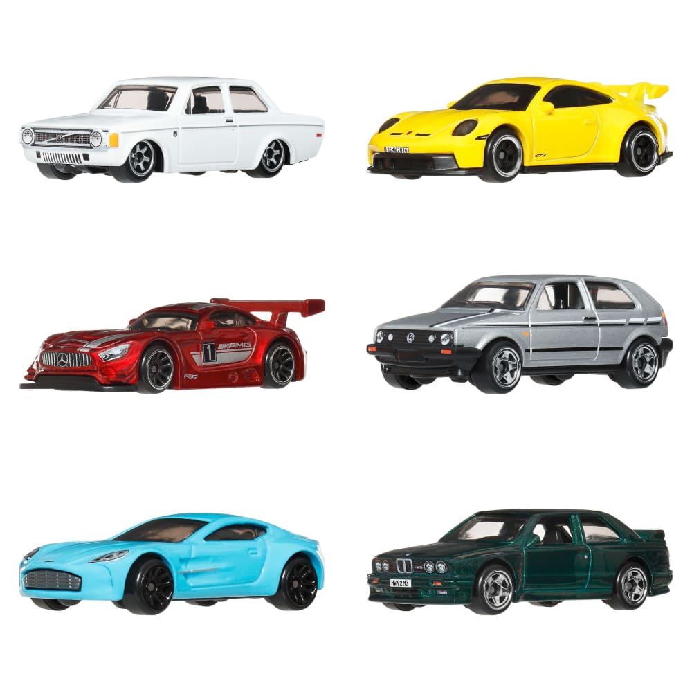 Mattel Hot Wheels Multipack Euro Style 6 Véhicules – 3A+