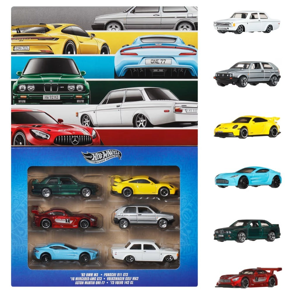 Mattel Hot Wheels Multipack Euro Style 6 Véhicules – 3A+