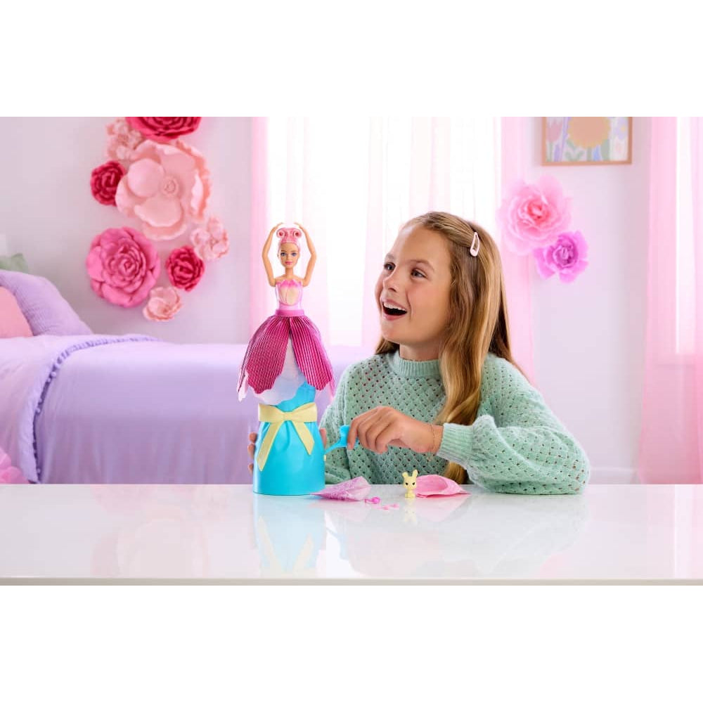 Mattel Barbie Petal Pop Poupée Parfumée Tulipe Rose – 3A+