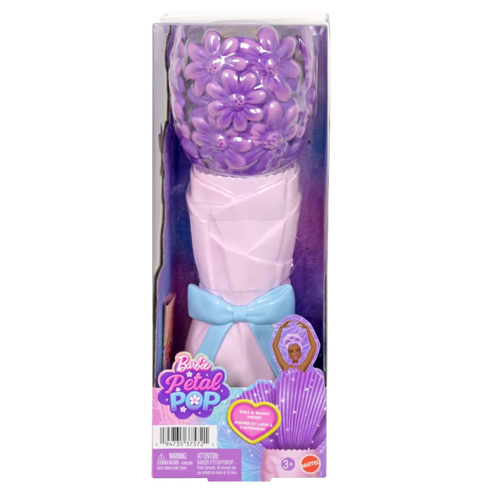 Mattel Barbie Petal Pop Poupée Parfumée Violette Robe Mauve – 3A+