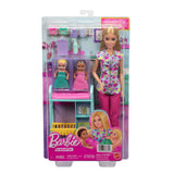Mattel Barbie Coffret Pédiatre Poupée Blonde et 2 Bébés – 3A+