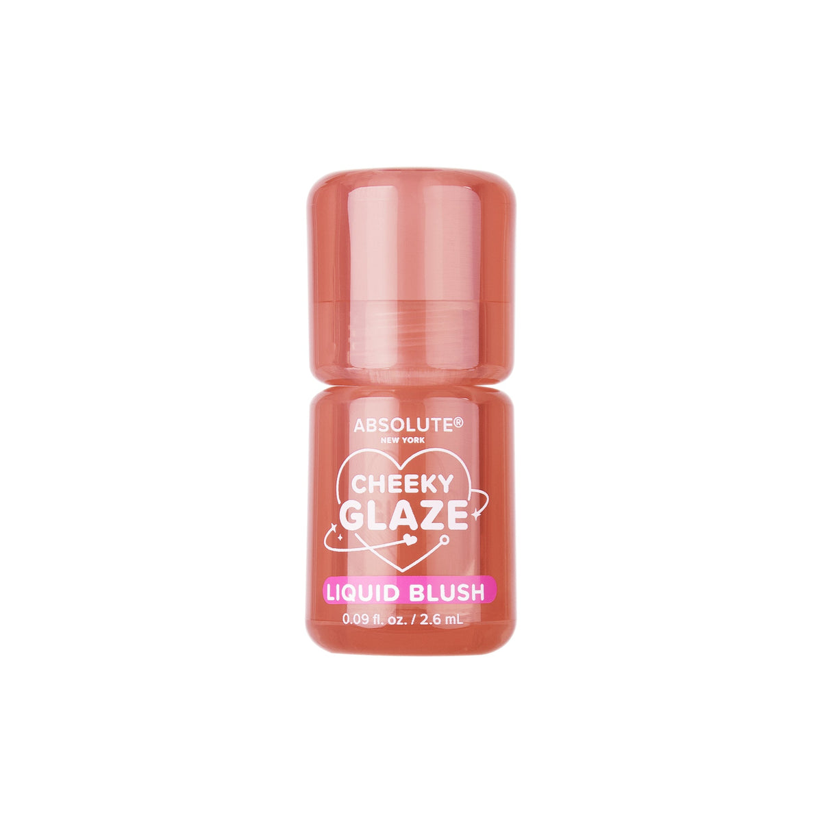 Blush liquide Absolute New York Cheeky Glaze teinte Soft Peach
