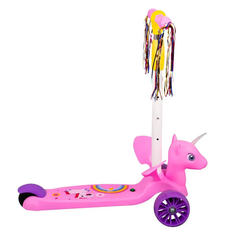 Trottinette Enfant à 3 Roues Licorne Rose - 3A+
