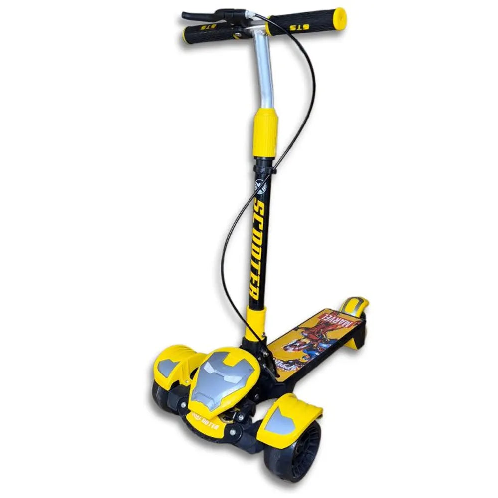 Trottinette Enfant 3 Roues Marvel Jaune - 3A+