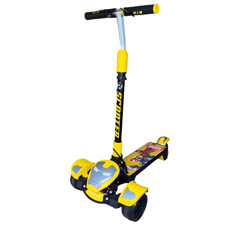 Trottinette Enfant 3 Roues Marvel Jaune - 3A+