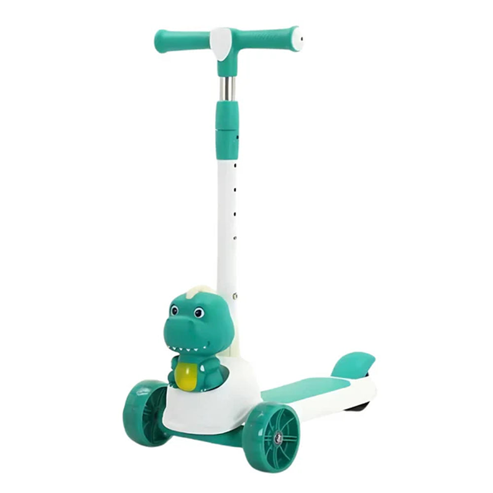 Trottinette Enfant 3 Roues Thème Dinosaure Vert - 3A+
