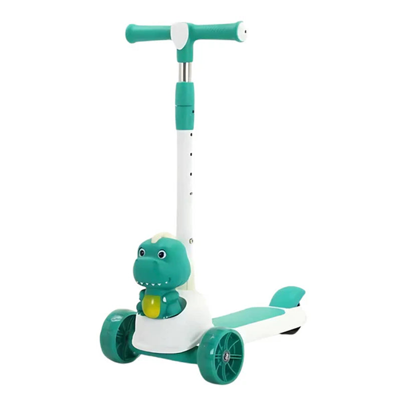 Trottinette Enfant 3 Roues Thème Dinosaure Vert - 3A+