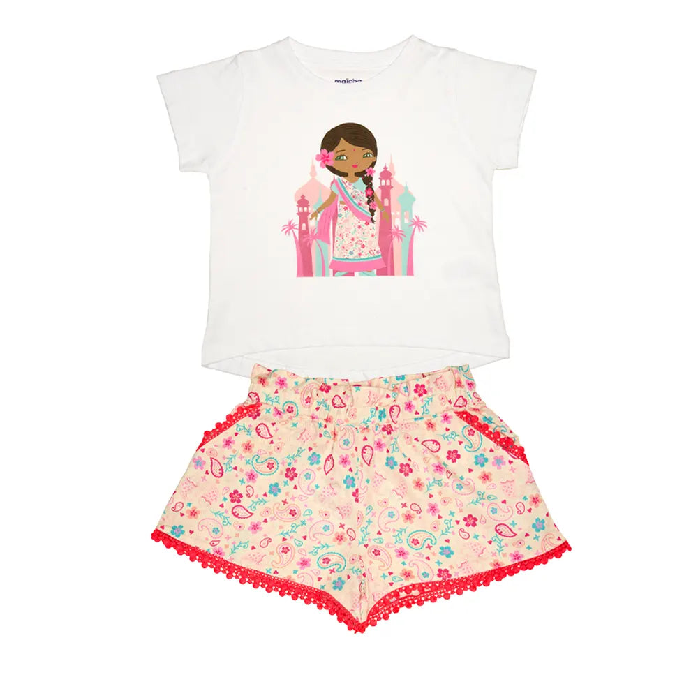 Maïcha Ensemble Anju T-shirt et Short - 2 pièces