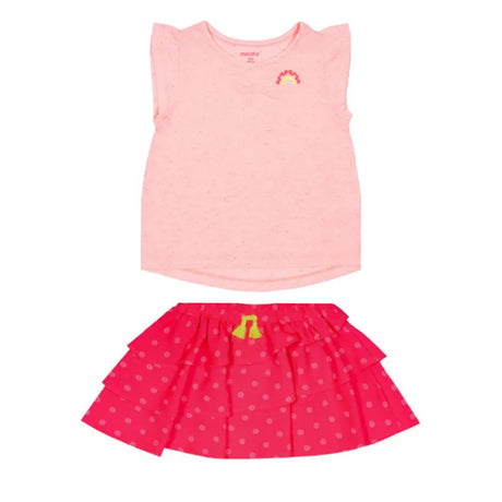 Maïcha Ensemble Flamenca T-shirt et Jupe- 2 pièces