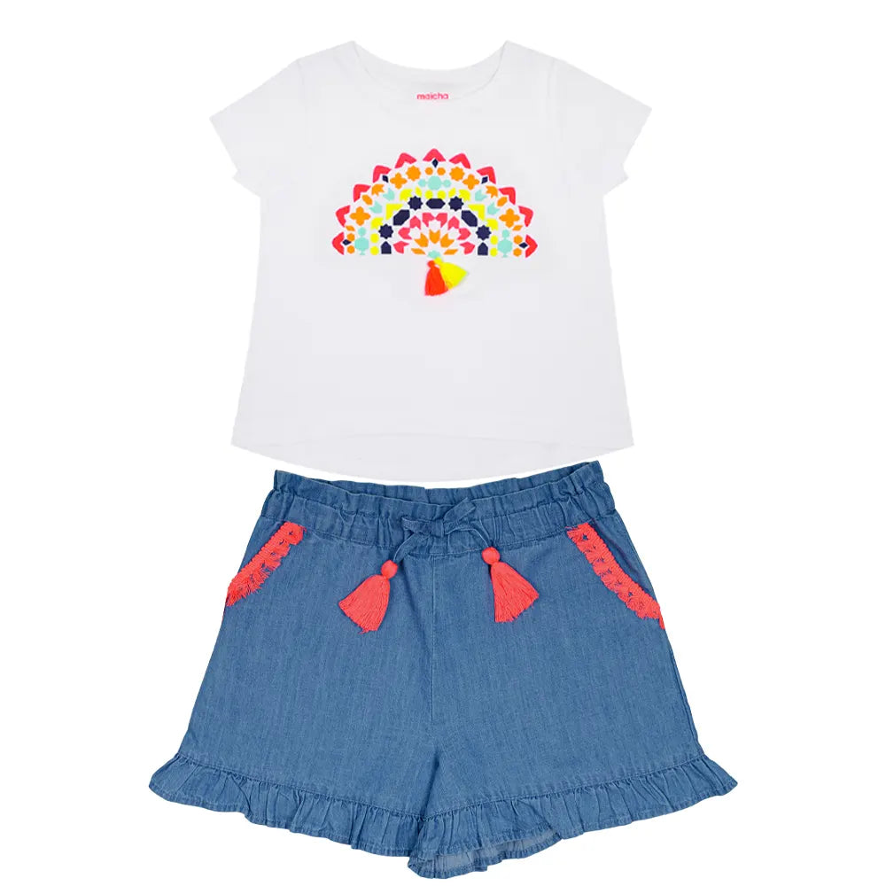 Maïcha Ensemble Olé T-shirt et Short - 2 pièces