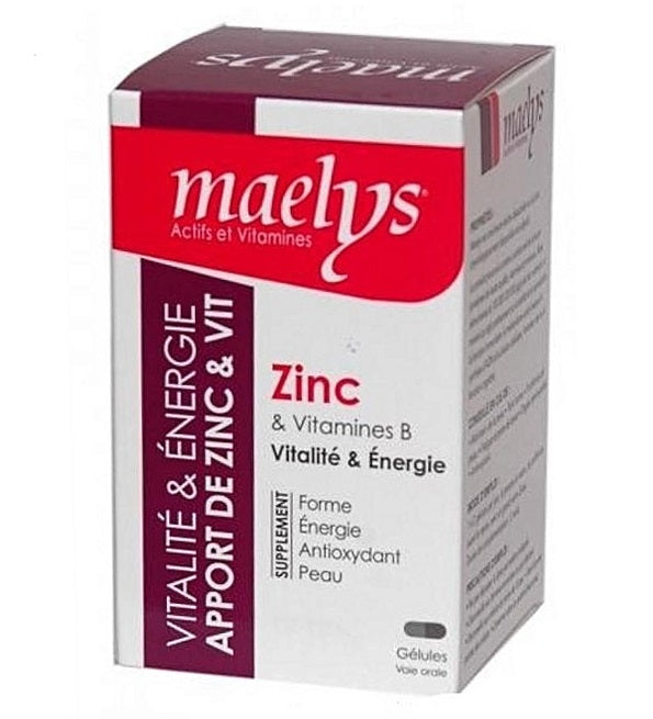 Maelys Zinc et Vitamines B - 30 Gélules