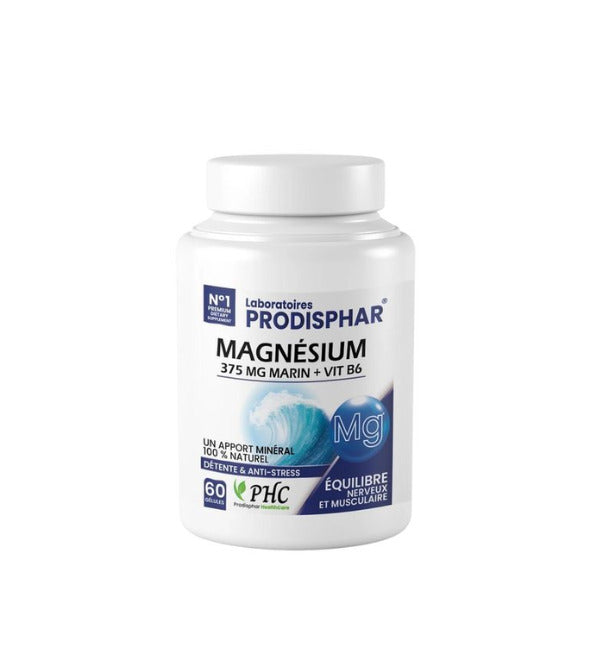 Prodisphar Magnésium Marin B6, boîte de 60 gélules