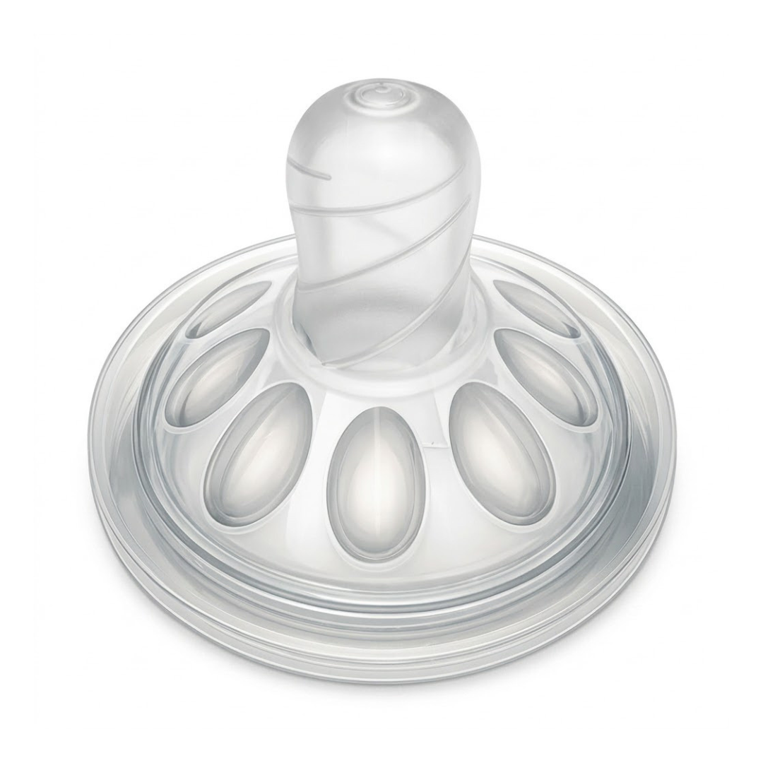 Paire de tétines en silicone Natural Feeling 6 mois+ débit variable de Mammia