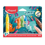 Maped 12 Crayons Cire Jumbo Jungle