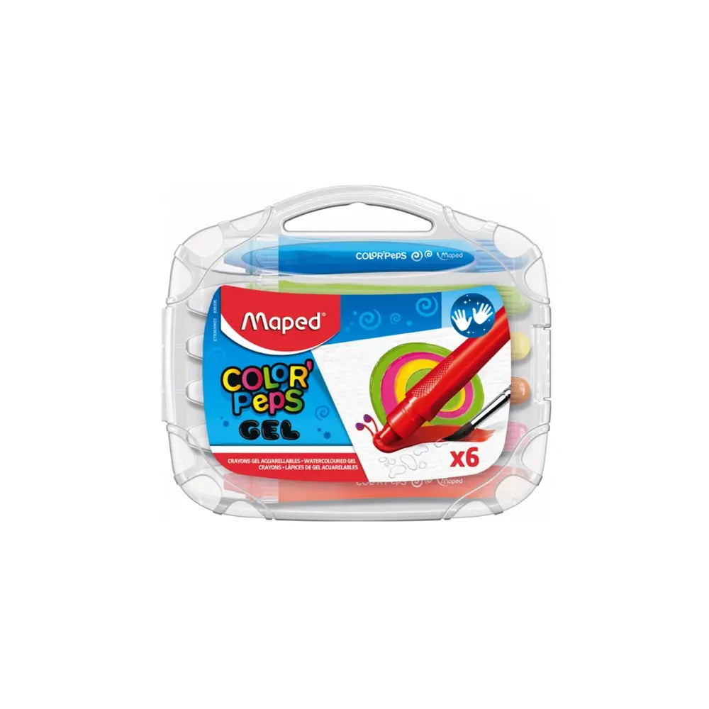 Maped Boîte Plastique de 6 Crayons Color'Peps