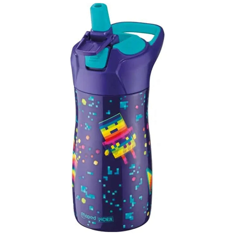 Maped Kid's Pixel Party Stainless Steel Water Bottle – 430 ml