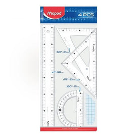 Maped Kit de Traçage 30cm 4 Pcs Geometric
