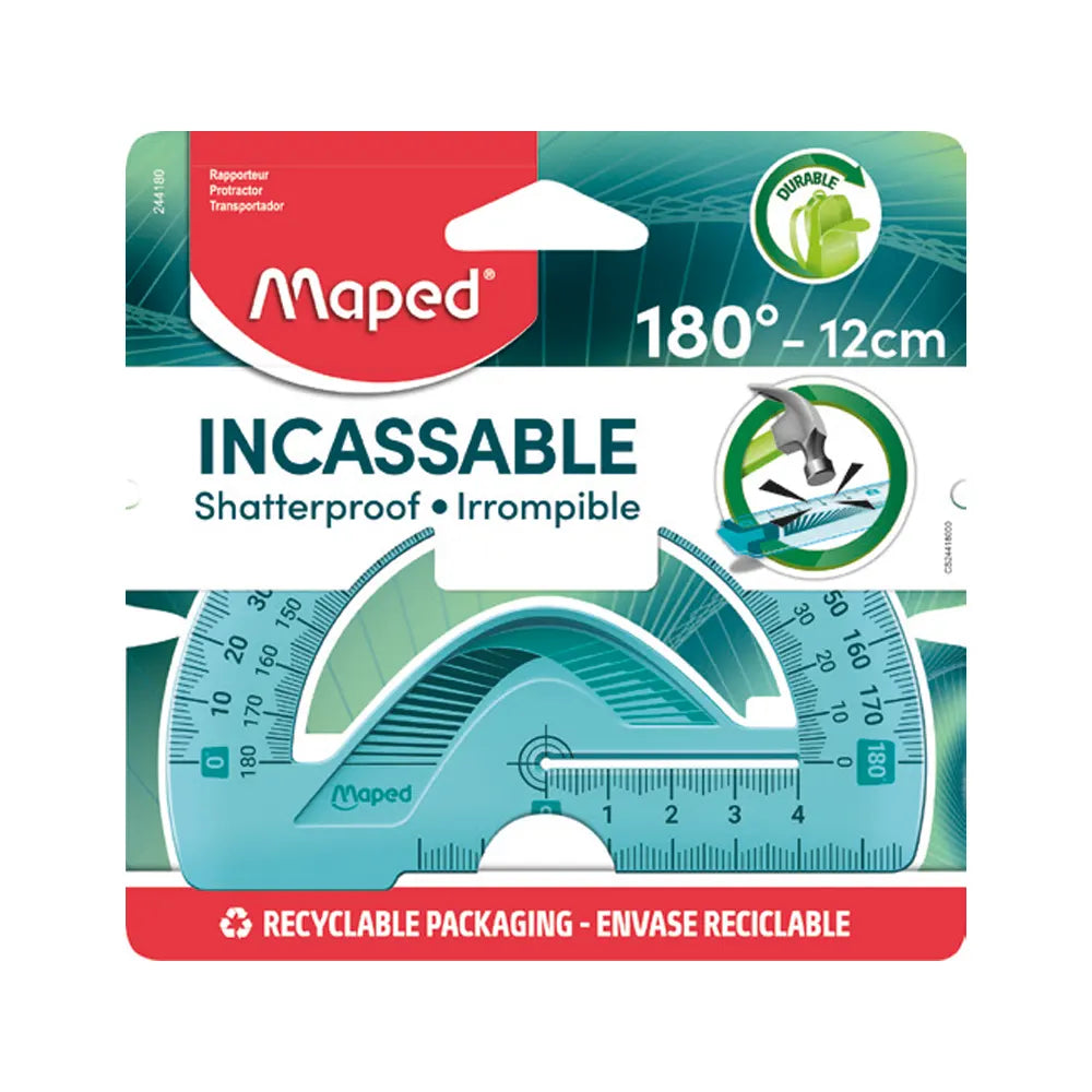 Transportador Maped 180° Irrompible-Flex - 12 cm