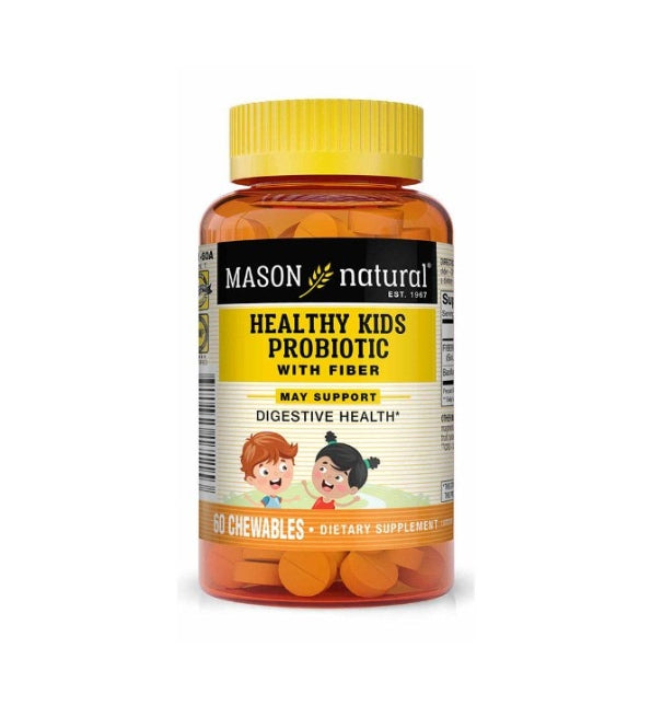 Mason Natural Healthy Kids Probiótico con fibra 60 comprimidos 1711-60A