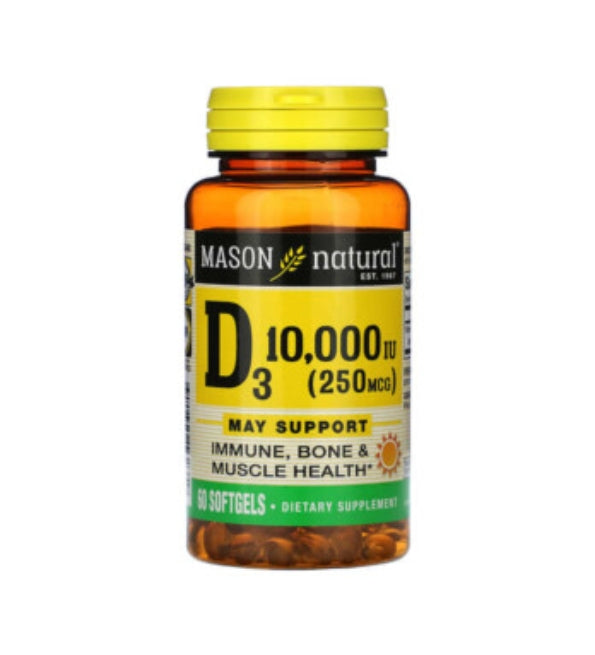 Mason Natural Vitamin D3 10000 IU 60 Softgels