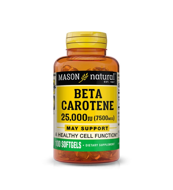 Mason Natural Betacaroteno 100 Cápsulas Blandas