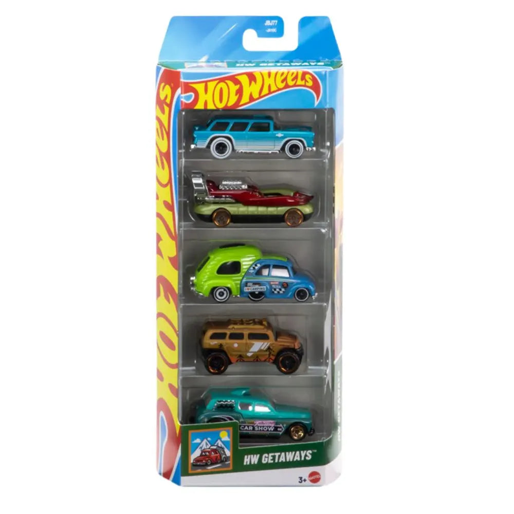Mattel Pack de 5 Voitures Hot Wheels – HW Getaways