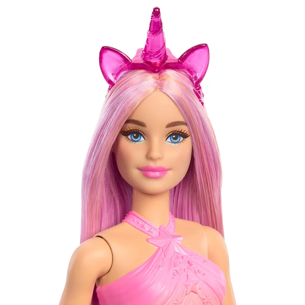 Mattel Barbie Poupée Licorne avec Cheveux Roses – 3A+