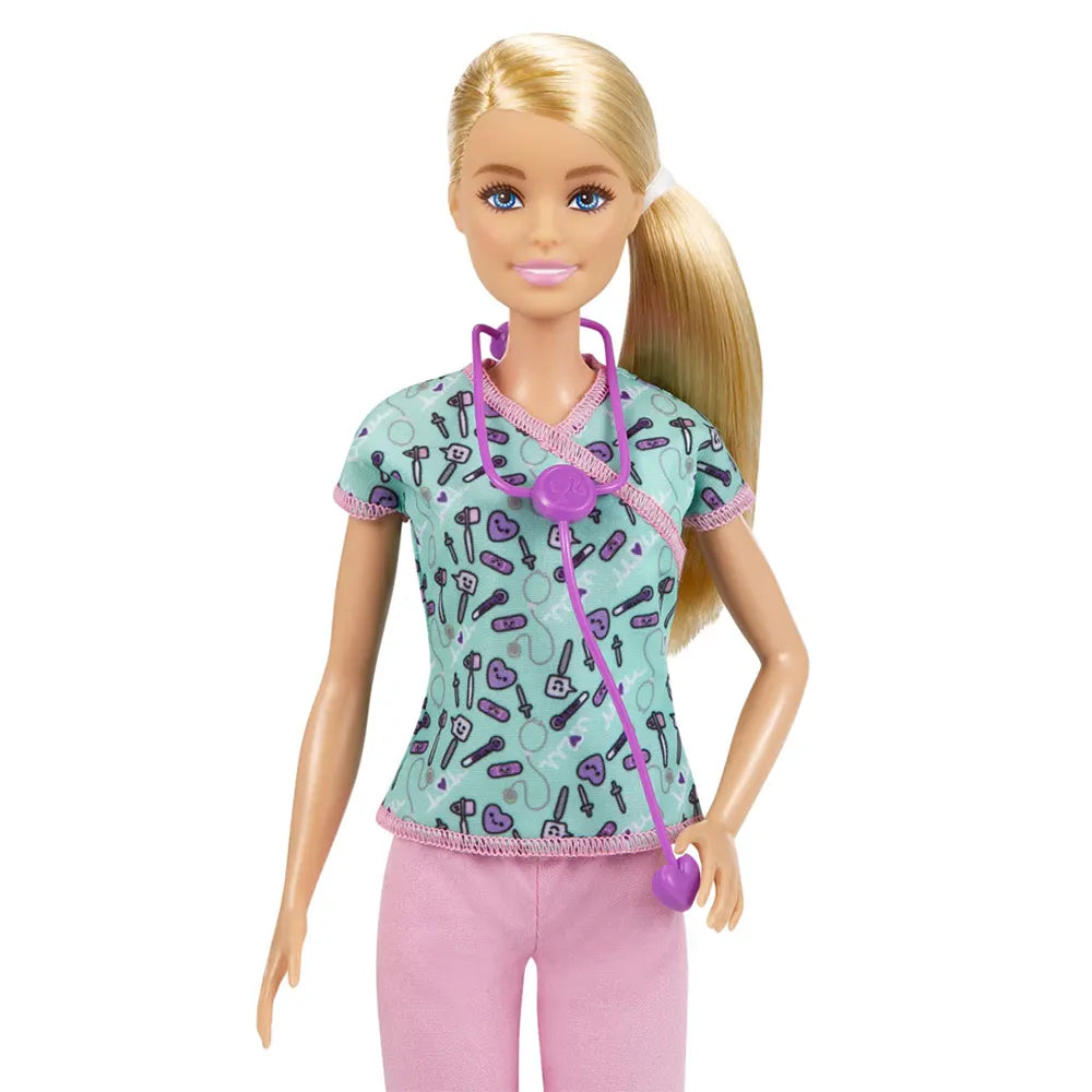 Mattel Barbie Poupée Métier Infirmière 32 cm – 3A+