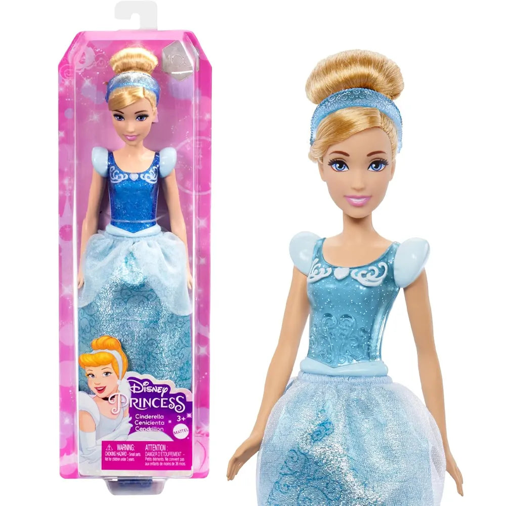 Mattel Princesse Cendrillon avec Robe Pailletée 29 cm – 3A+