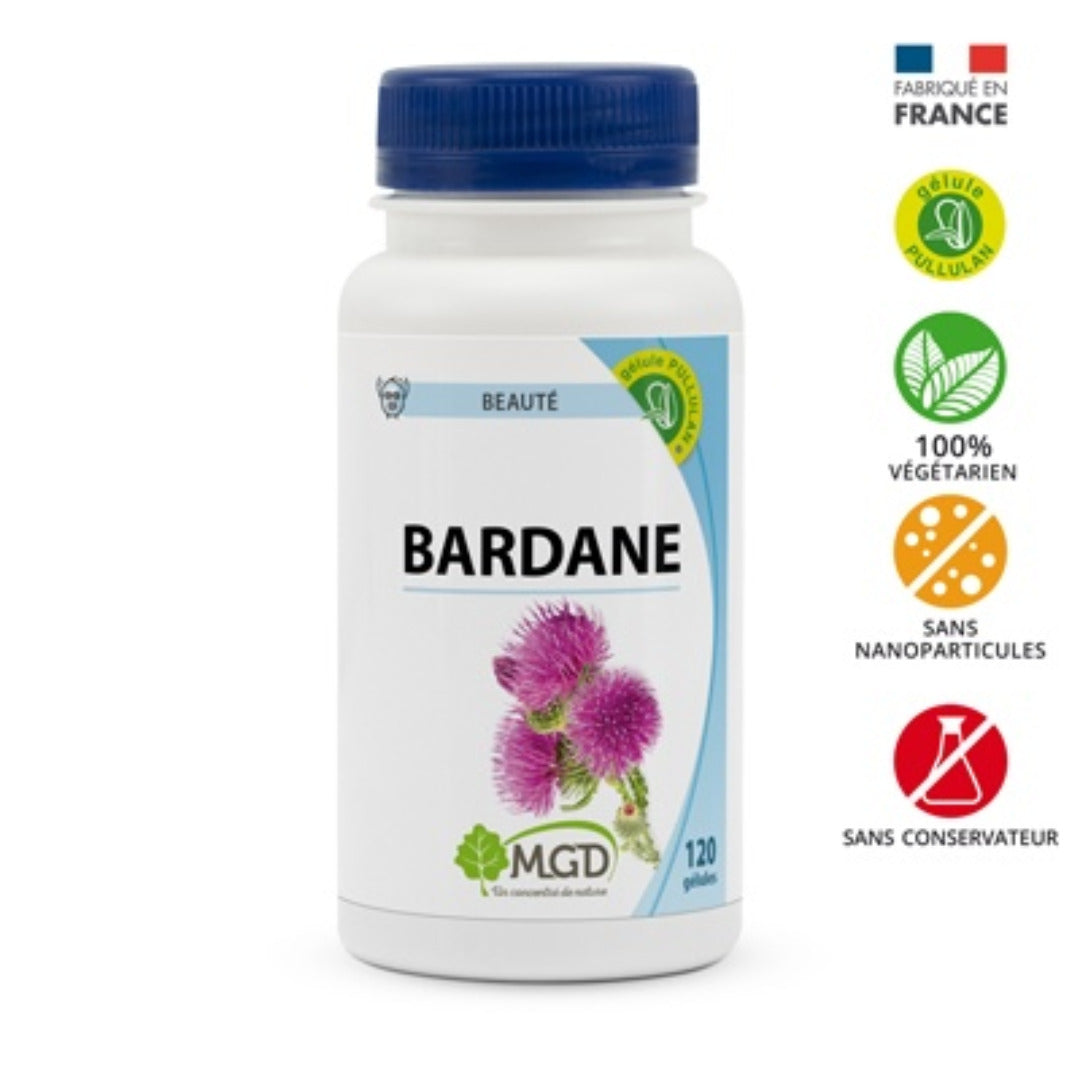 MGD Nature Bardane 120 gélules – boîte