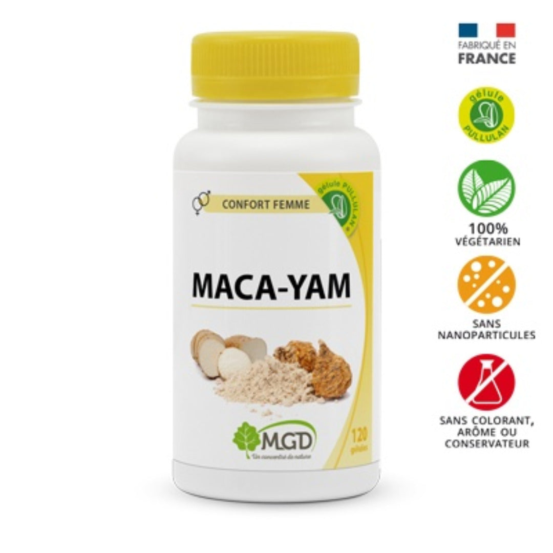 Maca-Yam MGD Nature 120 gélules – boîte