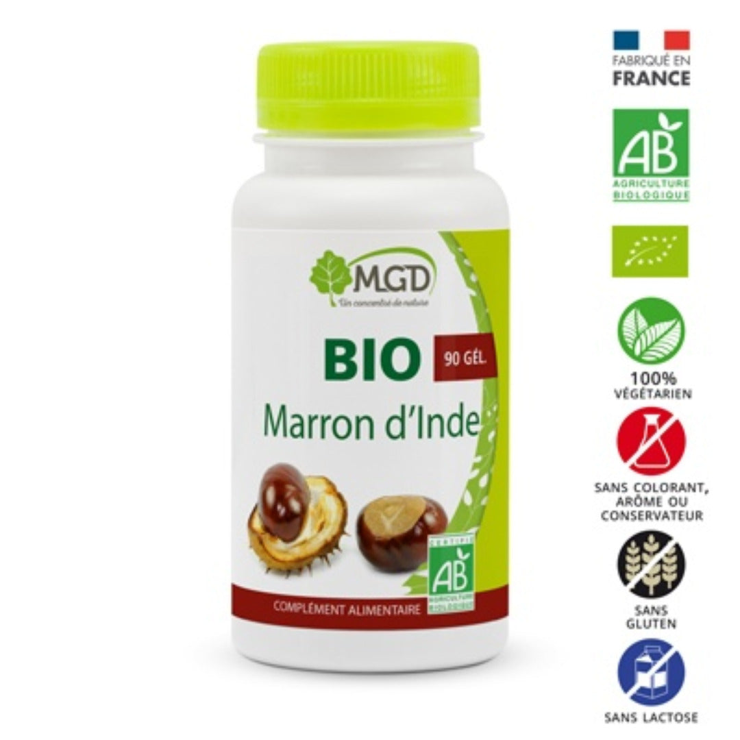 MGD Nature Marron d’Inde bio, boîte de 90 gélules