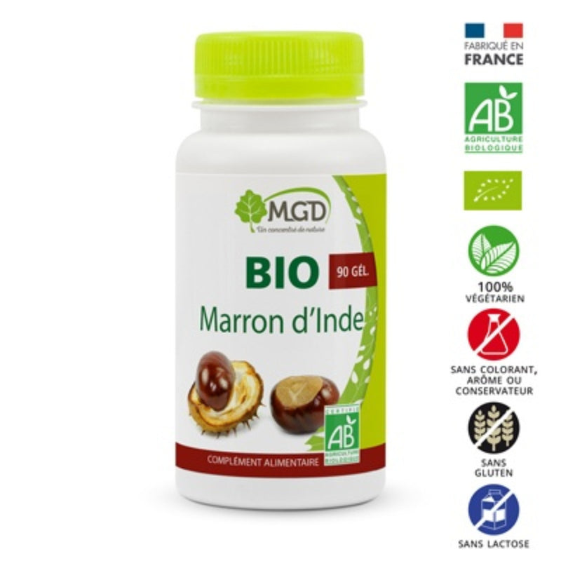 MGD Nature كستناء الحصان العضوي 90 كبسولة