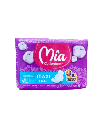 Mia Cotton Touch Serviette Hygiénique Maxi Normal - 10 unités