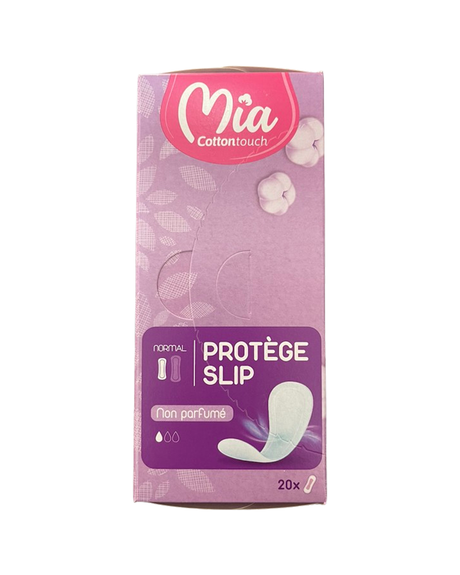 Mia Cotton Touch Protège Slip Normal Non Parfumé - 20 unités