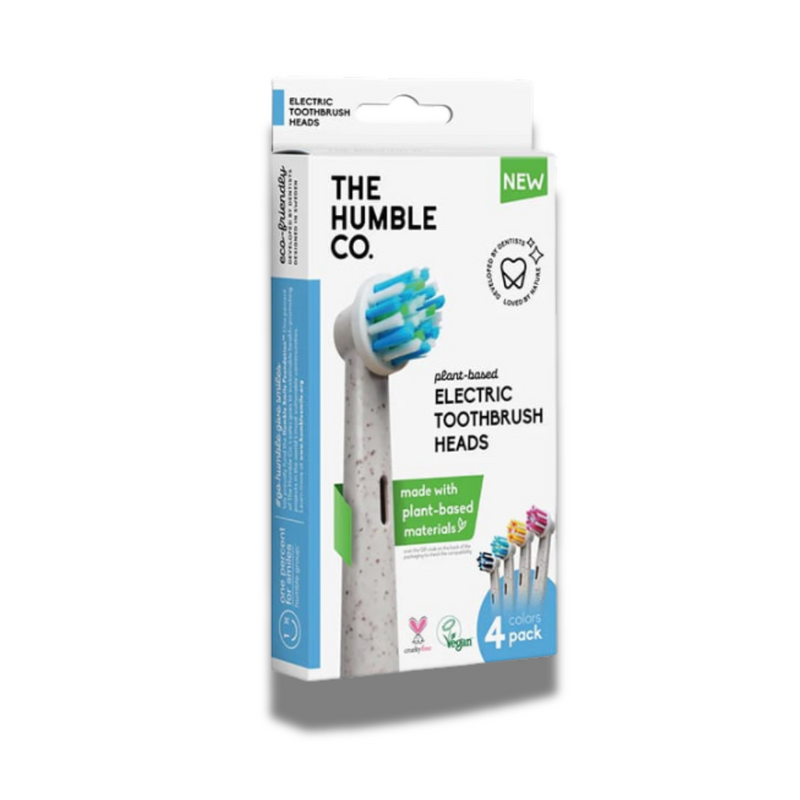 HUMILDE CEPILLO DE DIENTES ELÉCTRICO A BASE DE PLANTAS X4